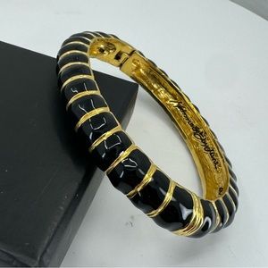 Kenneth Jay Lane Enamel Hinge Bacelet